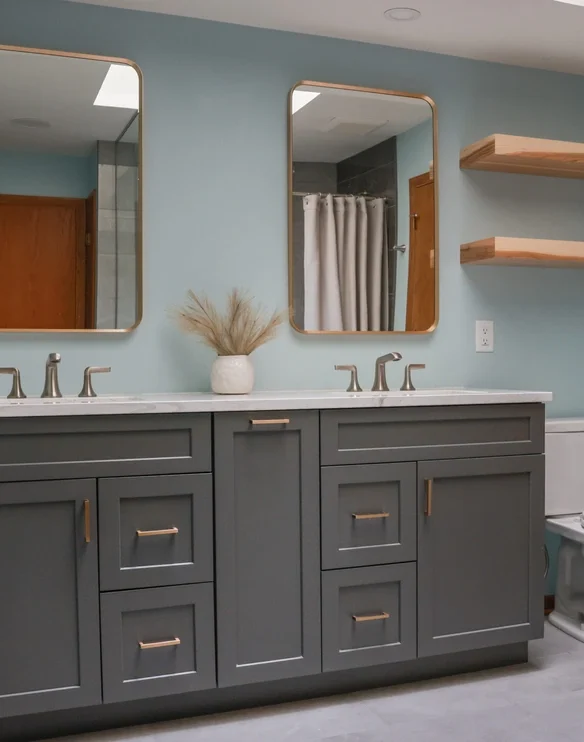 Bathroom-Remodel-Madison-Wisconsin-Hickory-Shelves-scaled