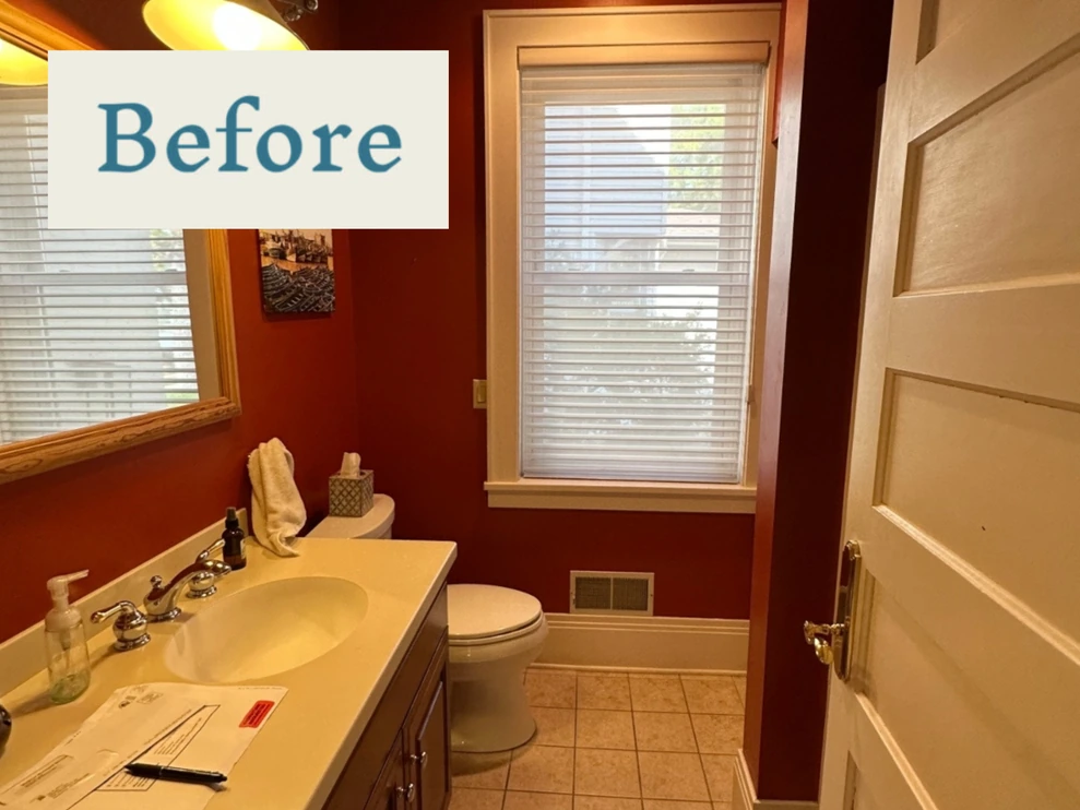 Visual of a bathroom pre remodel