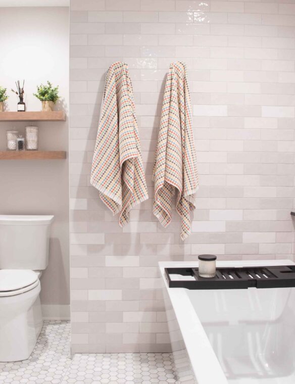 Basement Bath Remodel Madison Zellige Pearl