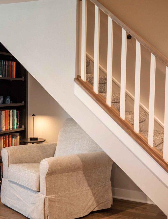 Basement Remodel Madison Custom Bookcase