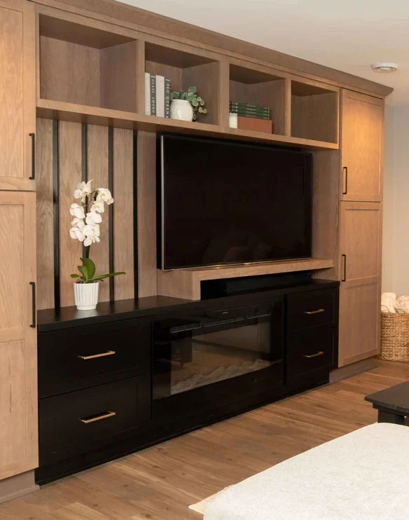 Basement Remodel Madison Electric Fireplace