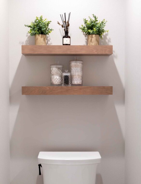Bath Remodel Madison Floating Shelves