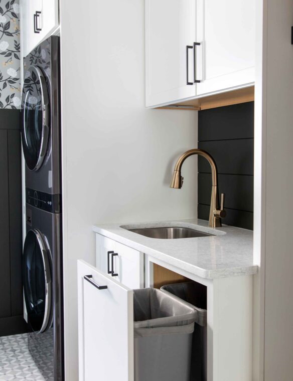 Laundry Remodel Madison Wi Pull out trash