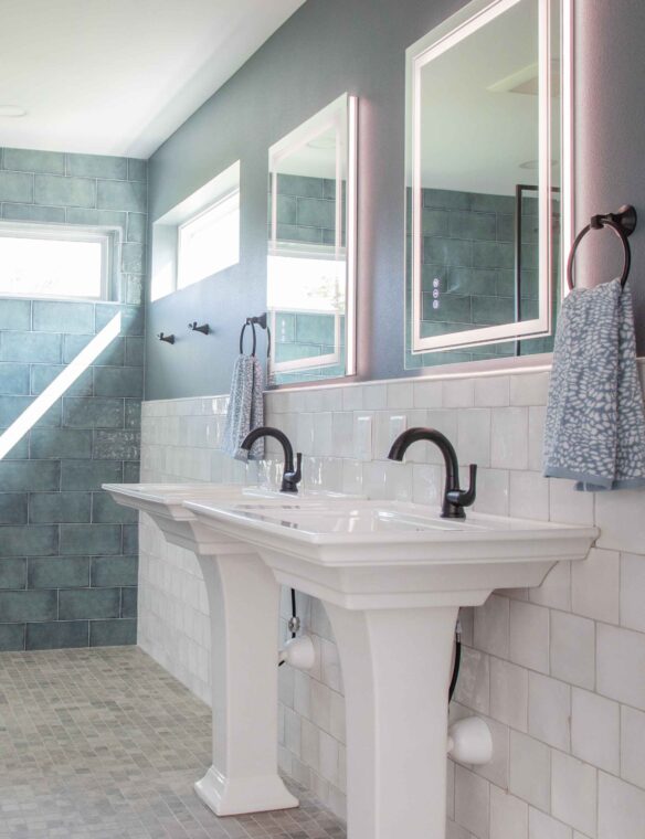before and after bathroom vanity remodel