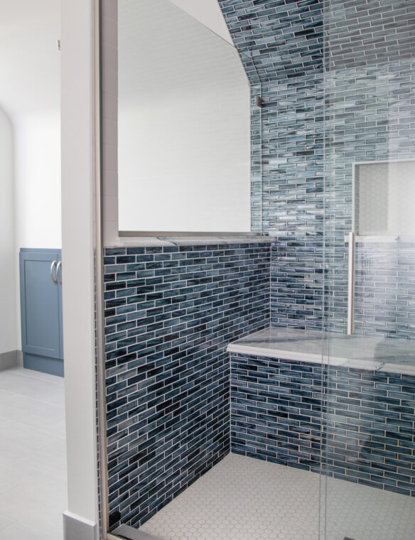 Bathroom Remodel Madison Oasis Blast Mosaic Shower Tile