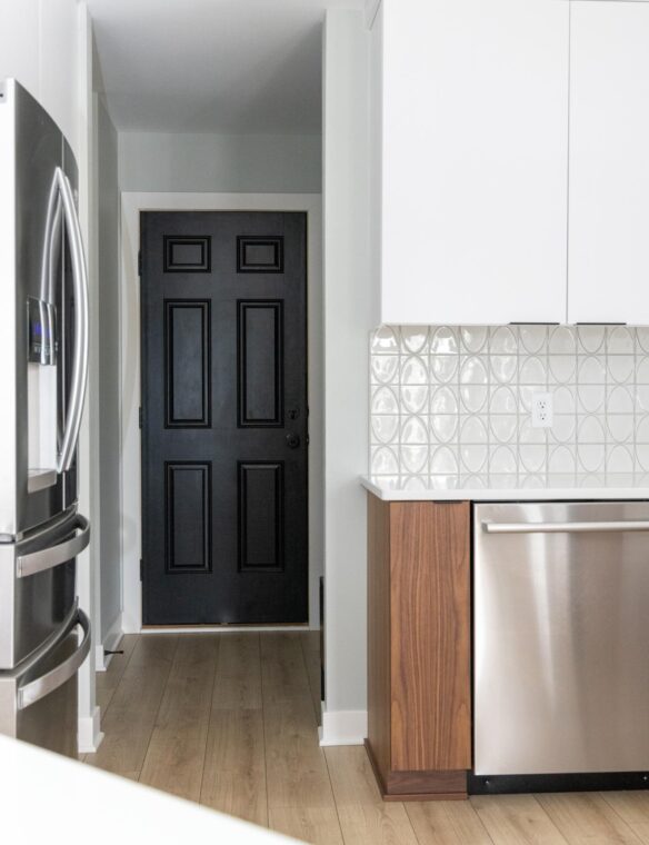 Kitchen Remodel Verona Schlage Matte Black Door