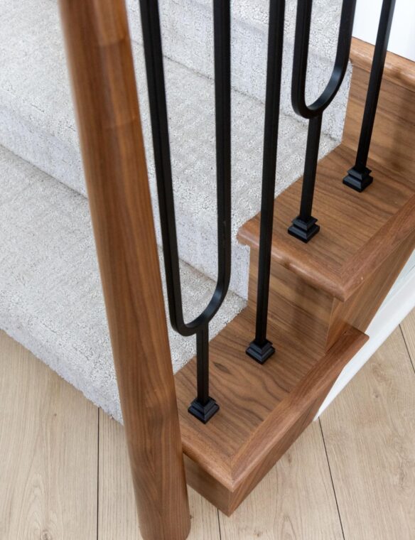 Main Level Remodel Verona Matte Black Rails