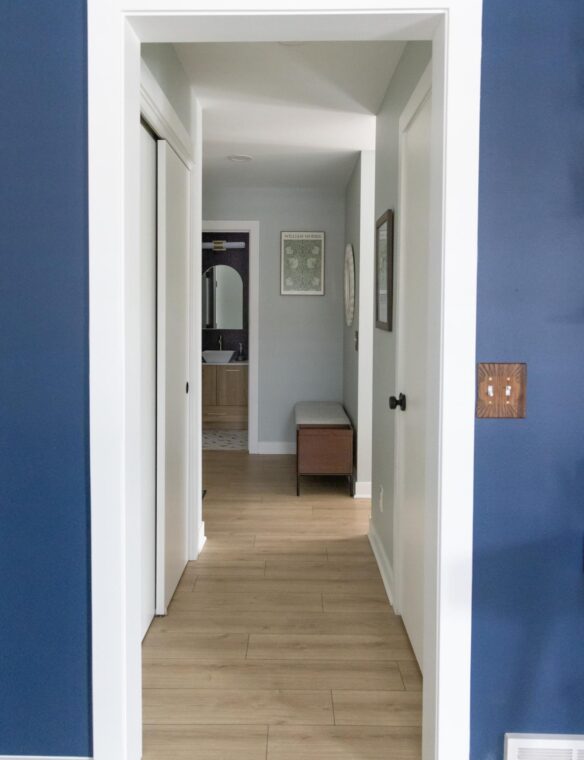 Main Level Remodel Verona Sherwin-Williams Pure White Trim