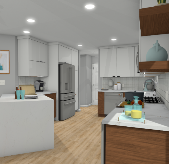 Kitchen Layout Rendering