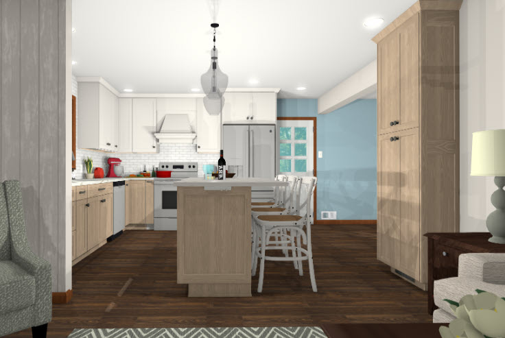 Modern Kitchen Rendering