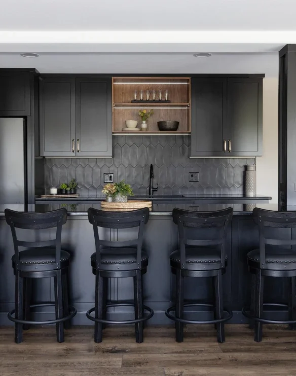Basement Remodel Waunakee Wisconsin Wet Bar