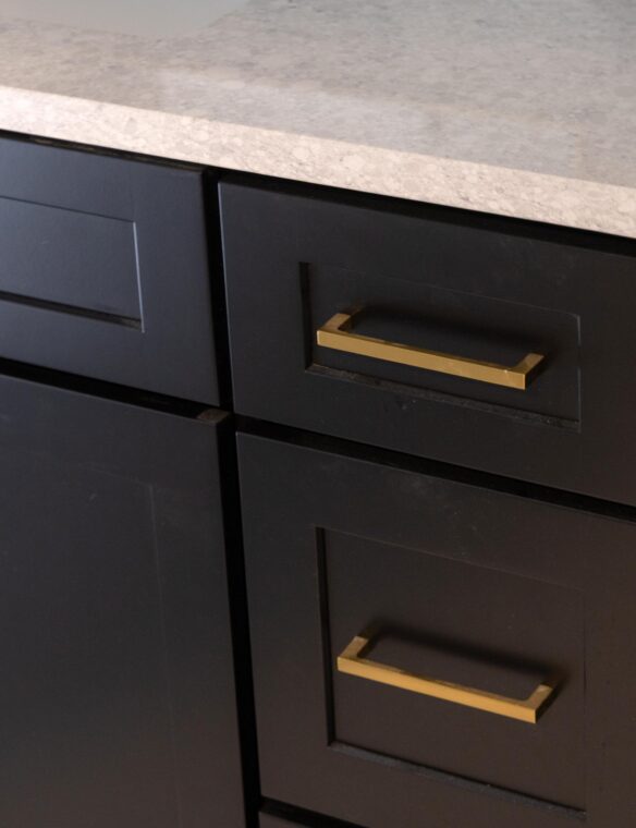 Basement Bathroom Remodel DeForest Corian Quartz Stratus White