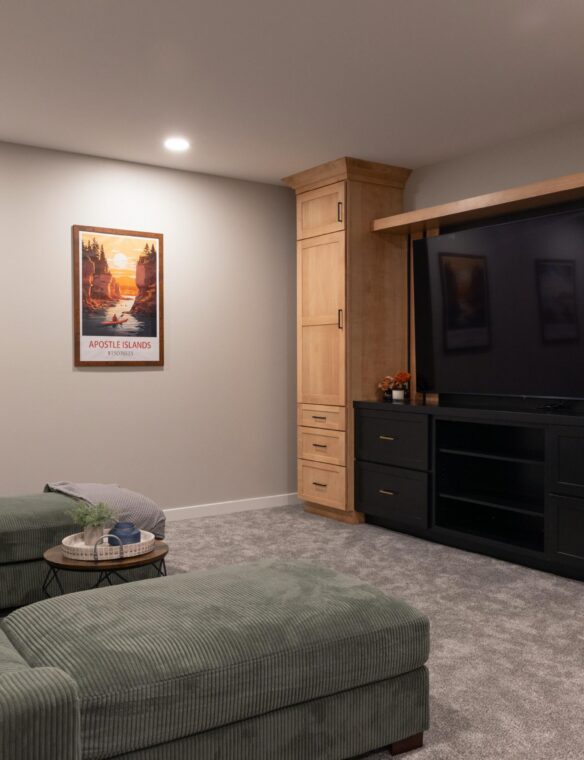 Basement Remodel DeForest Lounge