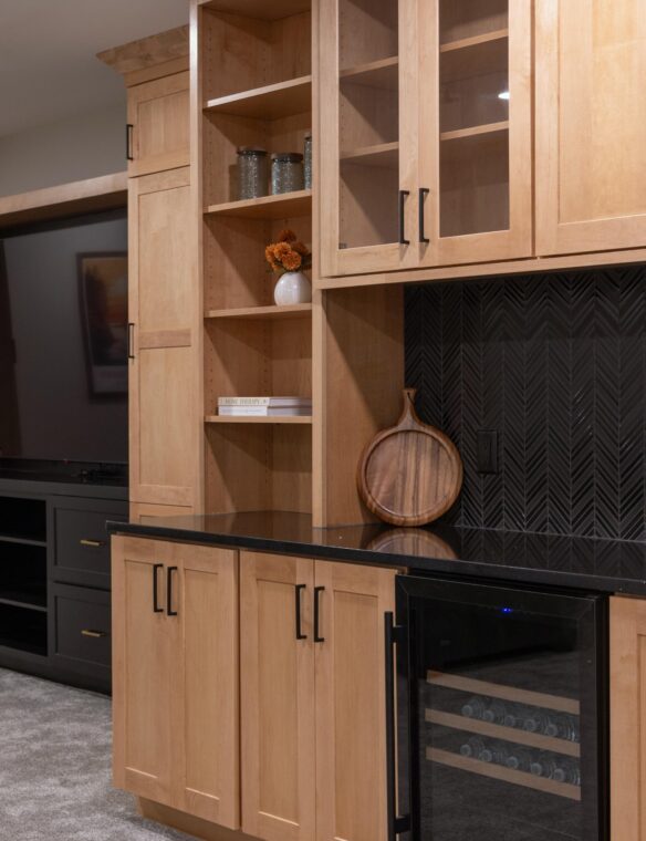 Basement Remodel DeForest Showplace Cabinetry Maple
