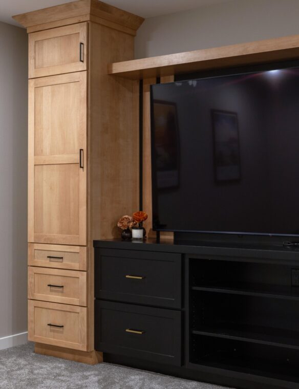 Basement Remodel DeForest Showplace Tall Cabinets