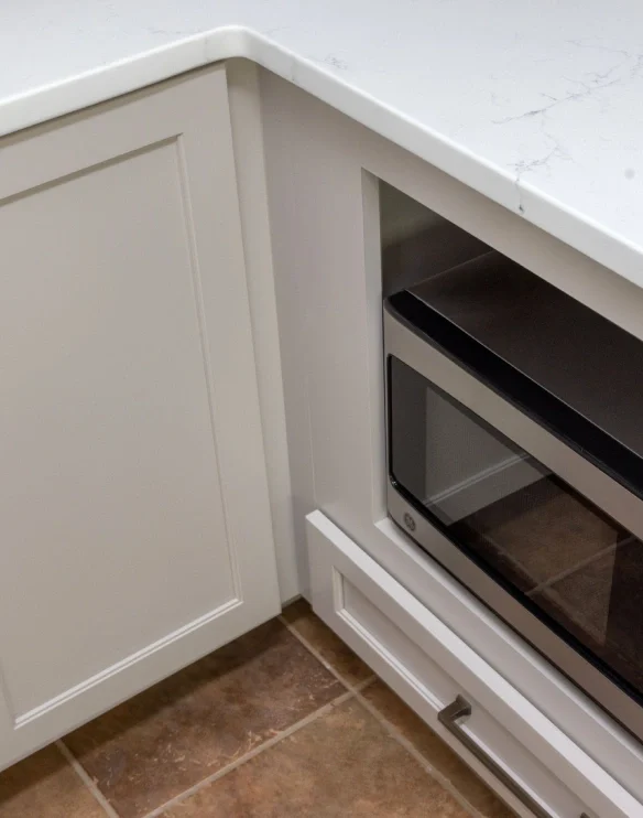 Kitchen Remodel Sun Prairie Cabinet Microwave