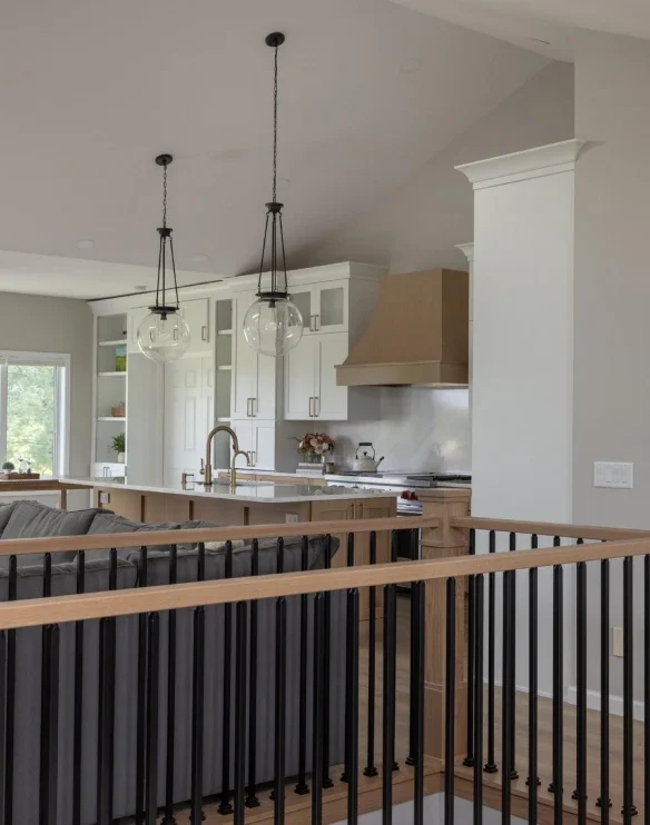 Kitchen Remodel Middleton Red Oak Newel Post