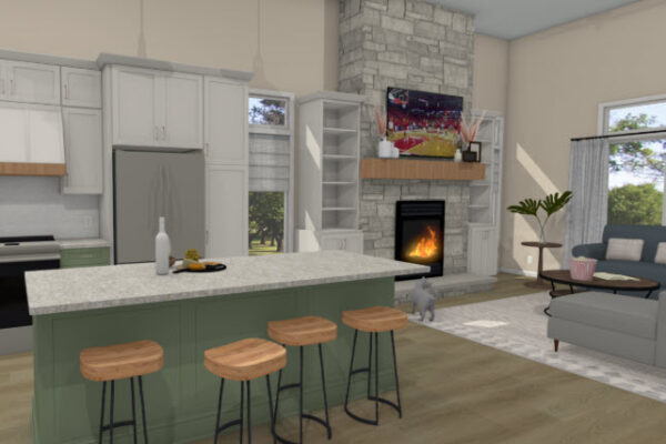 Sun Prairie Kitchen Renovation Rendering 6