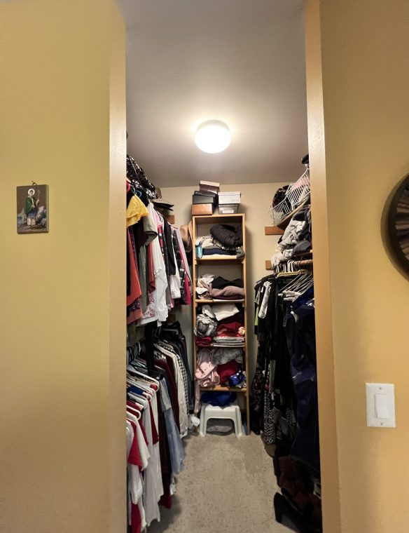 Closet before
