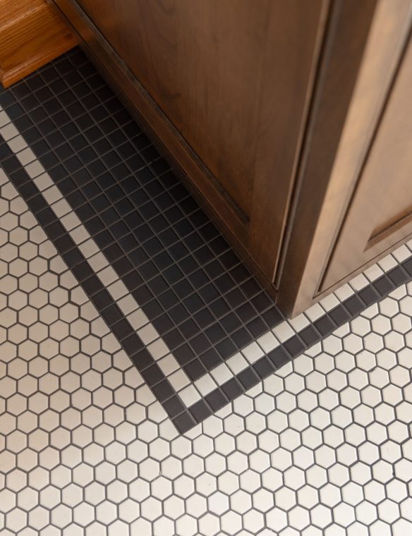 Custom timeless floor tile Sims Interiors