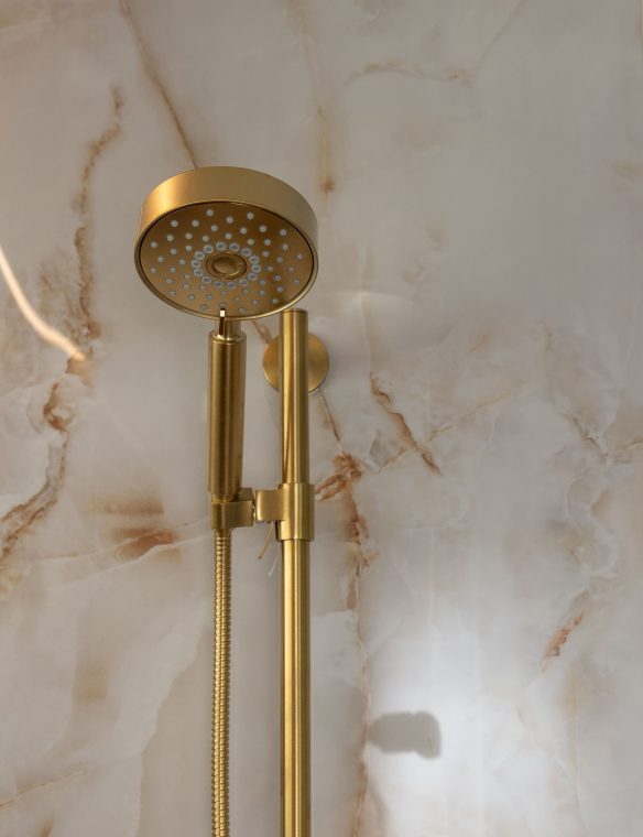 Madison Bathroom Remodel Brass Shower Head Detail 37