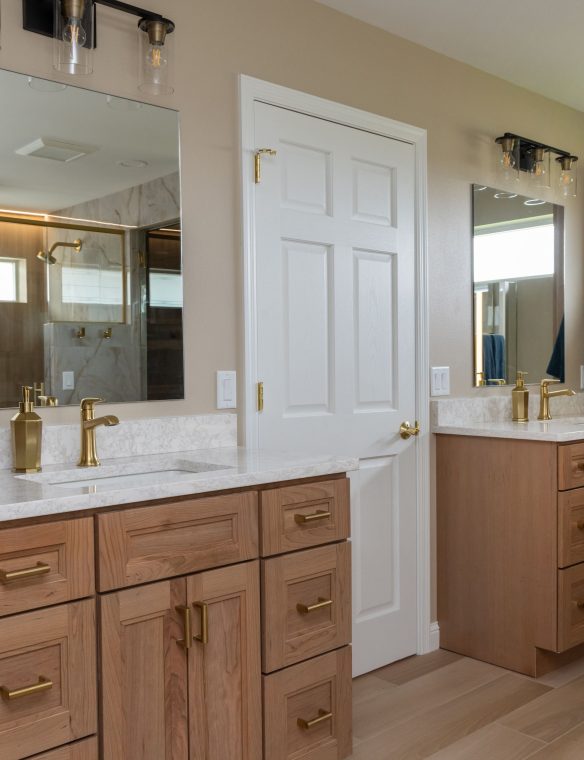 Madison Bathroom Remodel Cherry Vanity 16