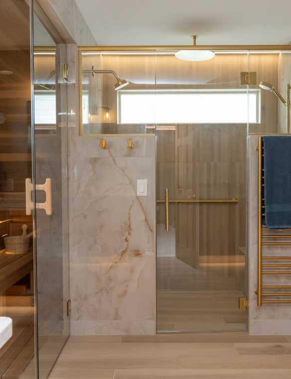 Madison Bathroom Remodel Glass Sauna Shower 4
