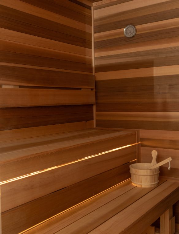 Madison Sauna Cedar Bench Interior 26