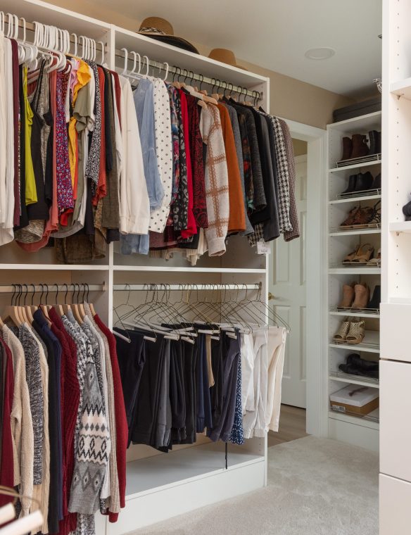 Madison Walk In Closet Remodel Hanging Closet System 23