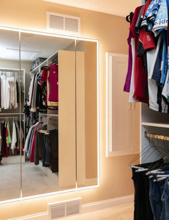 Madison Walk In Closet Remodel Mirror And Storage 19