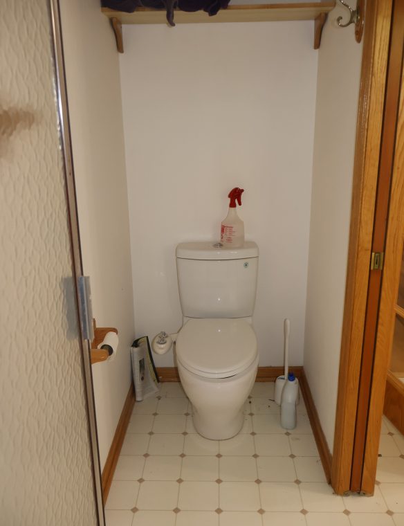 Water closet before